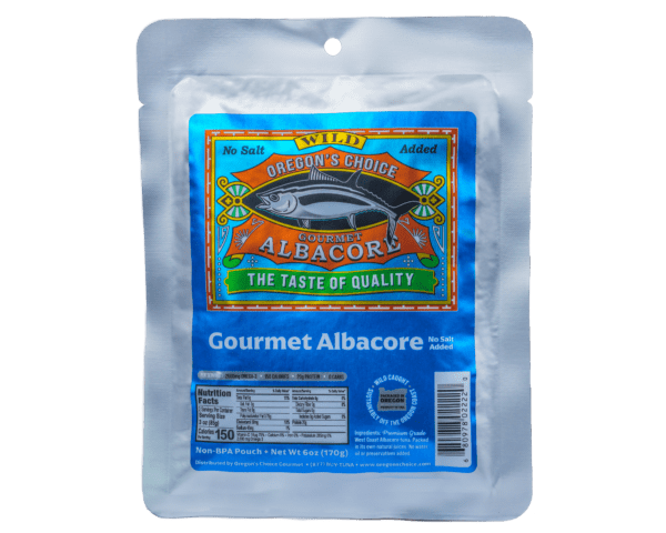 Gourmet Albacore Tuna 6 oz pouch Lightly Salted