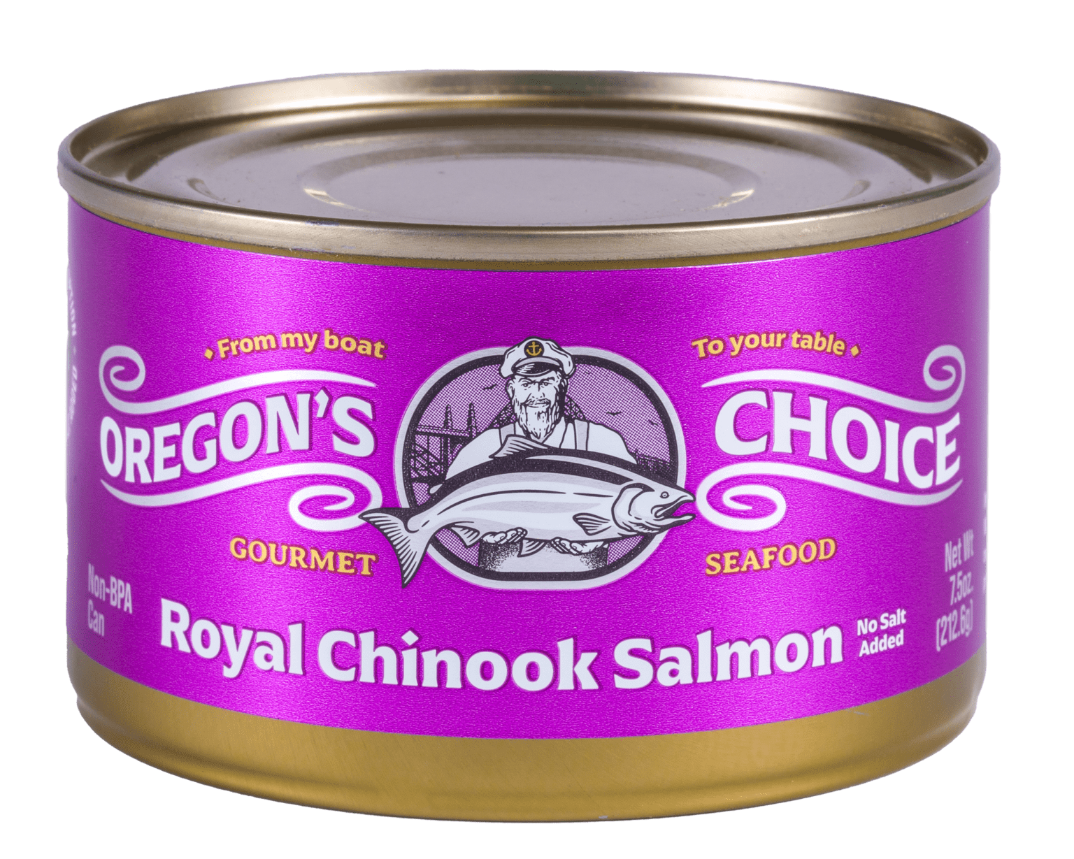 No Salt Added Royal Chinook Salmon 7.5 oz Pure WildCaught Salmon