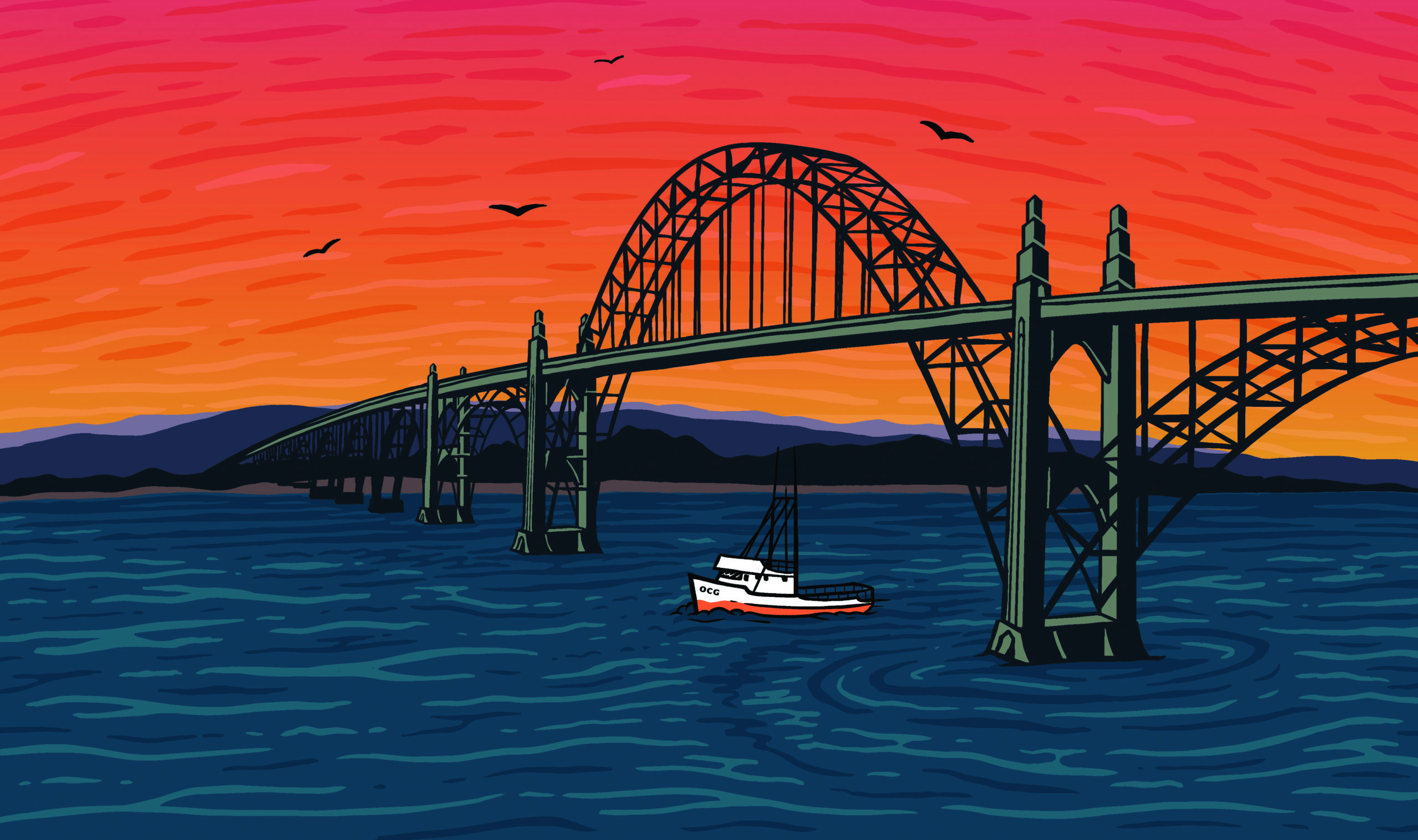 Our home port in Newport, Oregon - Fresh caught seafood from the PNW