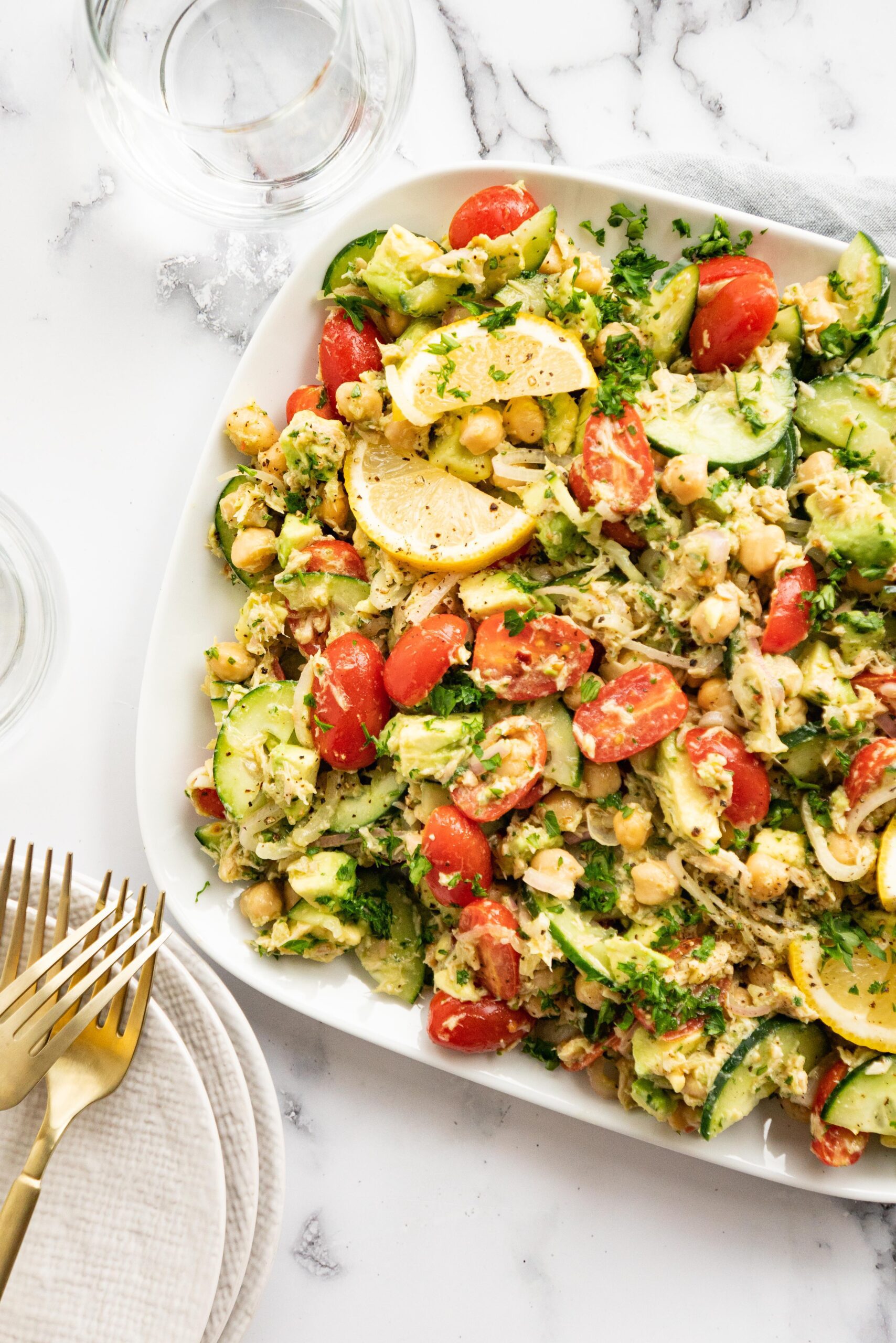 Tuna Chickpea Salad