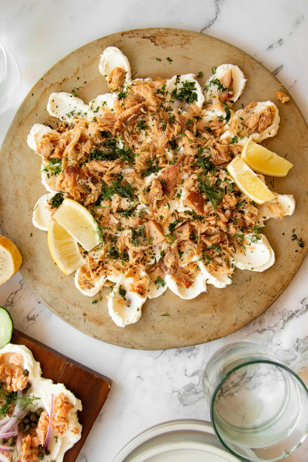 Smoked Tuna Cream Cheese Board