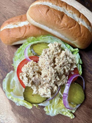 chopped albacore tuna sandwich, A deconstructed version of the classic!