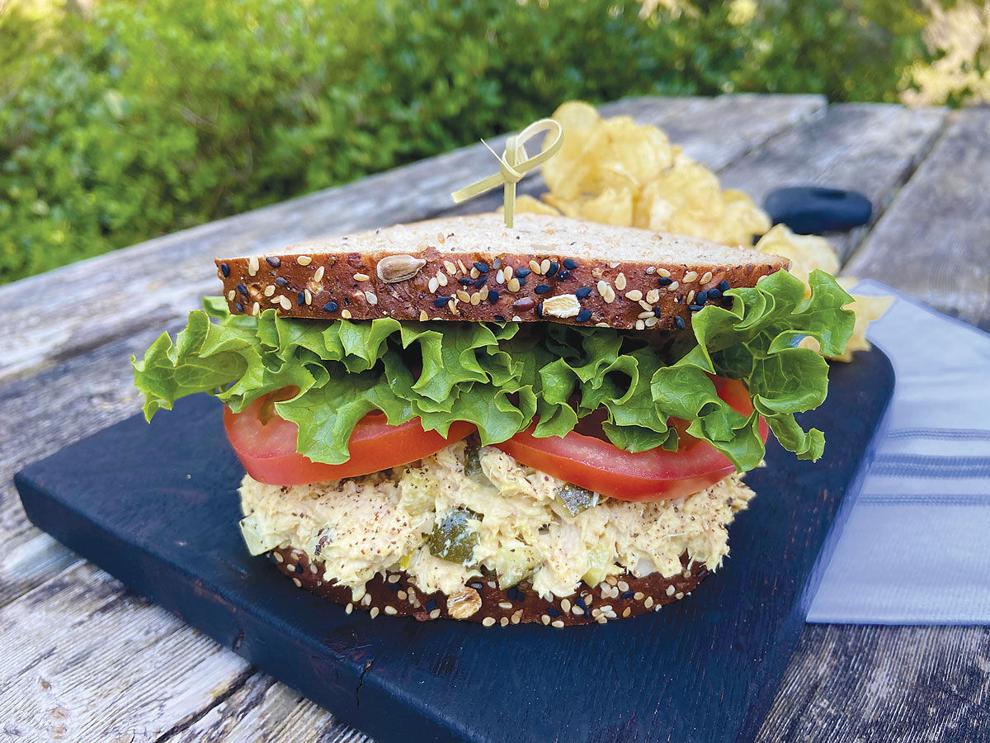 award-winning tuna salad sandwich with Oregon's Choice Gourmet Albacore tuna